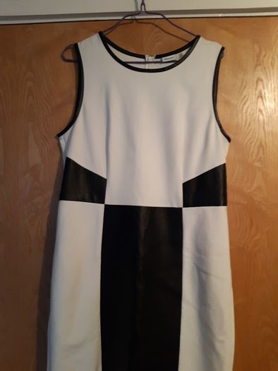 DKNY C Material & Faux Leather  Panels. S.14.