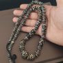 Antique Venetian Style Handmade Glass Beads Strand Necklace 24 inches Image 7