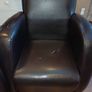 2 x leatherette tub armchairs Image 9