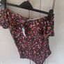 One Shoulder Floral Bodysuit Image 3
