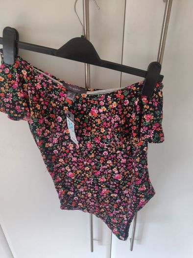 One Shoulder Floral Bodysuit