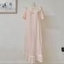 Vintage pink lace negligee dress Image 4