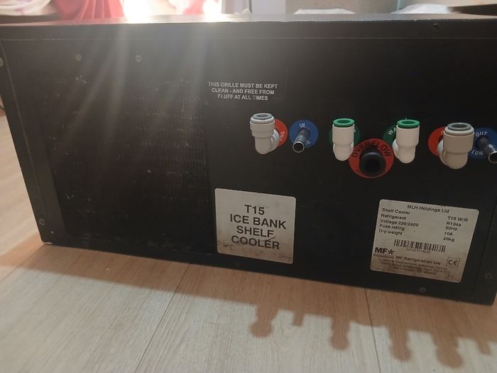 MF Refrigeration T15 Ice Bank Shelf Cooler