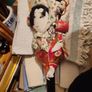 Rare find  Vintage Japanese traditional wooden paddle  HAGOITA  Geisha girl 18.1inch Image 2