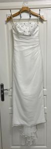 UK6-UK8 ivory wedding dress