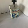 US Reg Plate table lamp Image 4