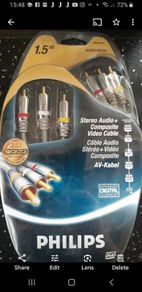 Philips stereo Audio+ Composite Video Cableable