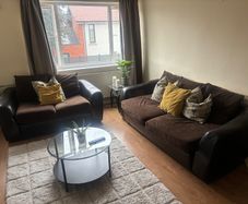 Leather & Fabric 3+2 Sofa Suite