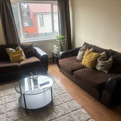 Leather & Fabric 3+2 Sofa Suite