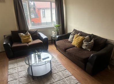 Leather & Fabric 3+2 Sofa Suite