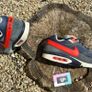 Rare Nike Air Max BW Jaded Navy Solar Red Image 3