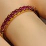 18k Vermeil Sterling Silver Ruby Ring Image 3