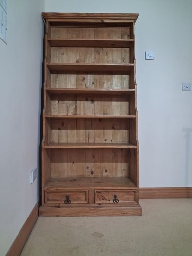 Solid Wood Tall Bookcase