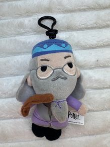 Harry Potter Clip On Plush Key Chain Professor Albus Dumbledore approx. 13cm. Used Please see photos