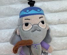 Harry Potter Clip On Plush Key Chain Professor Albus Dumbledore approx. 13cm. Used Please see photos