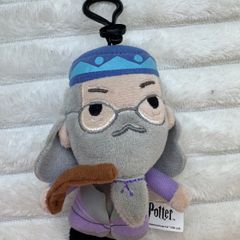 Harry Potter Clip On Plush Key Chain Professor Albus Dumbledore approx. 13cm. Used Please see photos