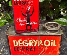 Vintage Degryp Oil Tin Set
