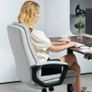 Office Chair, Desk Chair, Rocking Function, Height Adjustable, up to 120 kg, Gray Image 8