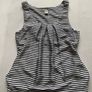 H&M Elegant Navy & White Stripe Sleeveless Top Image 3