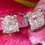 2 Carat White Gold Diamond Earrings Image 6
