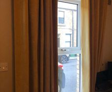 90 x 90 mustard curtains