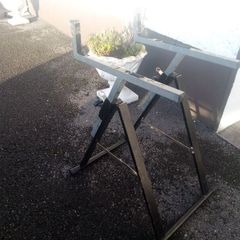 Robust Steel A-Frame Equipment Stand for Mixer, DJ Flight Cases or Keyboard
