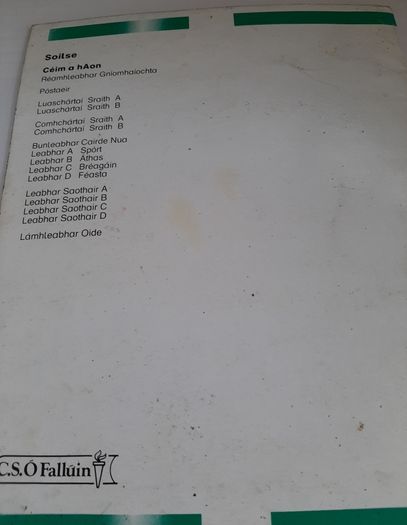 Fallons vintage Gaeilge books