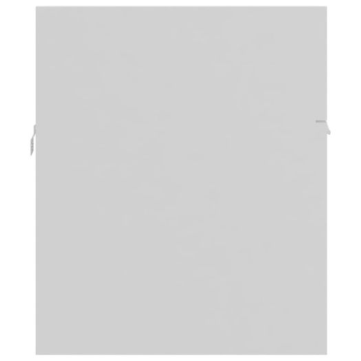 Sink Cabinet with Built-in Basin White Chipboard