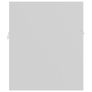 Sink Cabinet with Built-in Basin White Chipboard Image 6