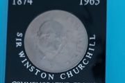 U.K. CHURCHILL CROWN COIN in uncirculated condition