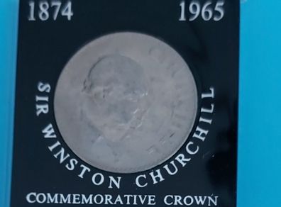 U.K. CHURCHILL CROWN COIN in uncirculated condition