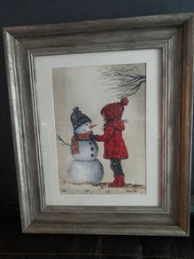 Christmas snow scene