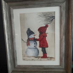 Christmas snow scene