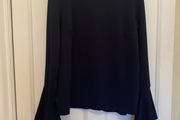 Warehouse long peplum sleeve top