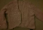 BNWT Soft Pink Sequined Eyelash Cardigan size 33-34
