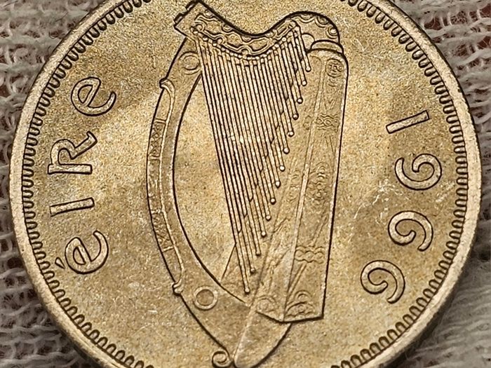 Ireland 1966 3d Threepence Beautiful Uncirculated Lustrous