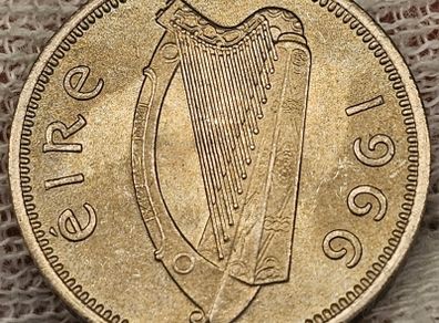 Ireland 1966 3d Threepence Beautiful Uncirculated Lustrous