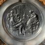 Vintage pewter wall hanging plates Image 2