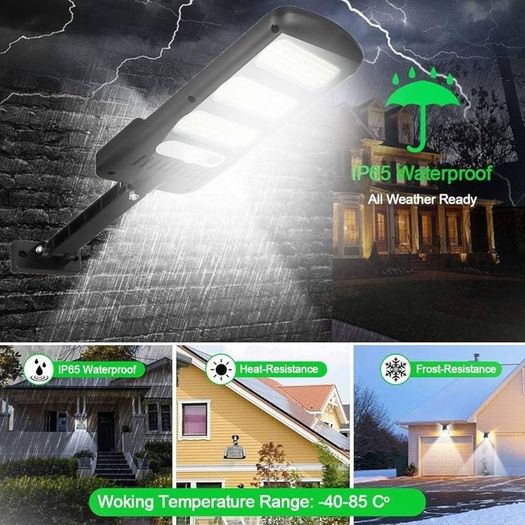 Solar Lights Outdoor, Freeas 213 LED Solar Powered Street Lights Motion Sensor Wall Lamp Waterproof Security Light with 180 Adjustable Pole for Outside Wall, Garden, Street, Porch (2 Pack)