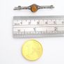 Vintage Carnelian Silver Bar Brooch Image 7
