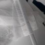Beautiful Tulle Curtain with No Drill Extendable Curtain Pole /Cream White Image 4