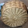 Wicker basket with artificial blue flowers. Image 8