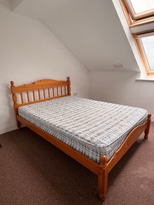 Double bed and mattress
