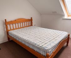 Double bed and mattress
