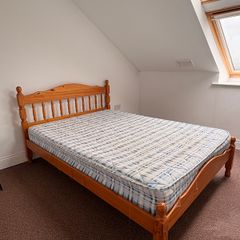 Double bed and mattress