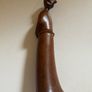 Mid-century Italian Modernist Carved Wood Figurine Of A Monk Image 3
