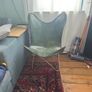 chair green leather butterfly Image 2