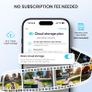 Doorbell Camera Wireless No Monthly Fee, 2K HD Video Doorbell with Chime, Smart AI Detection Instant Alert, 2-Way Talk, Clear Night Vision, Only 2.4GHz WIFI, Works with Alexa, White Image 3