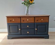 Solid Two-Tone Sideboard