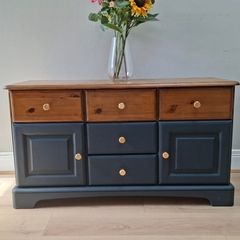 Solid Two-Tone Sideboard